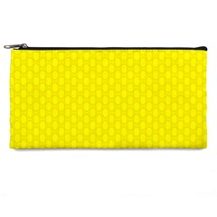 Soft Pattern Yellow Pencil Case by PatternFactory