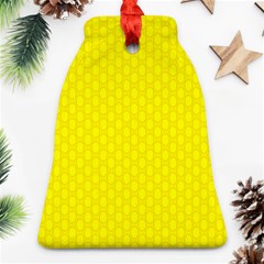 Soft Pattern Yellow Bell Ornament (two Sides) by PatternFactory