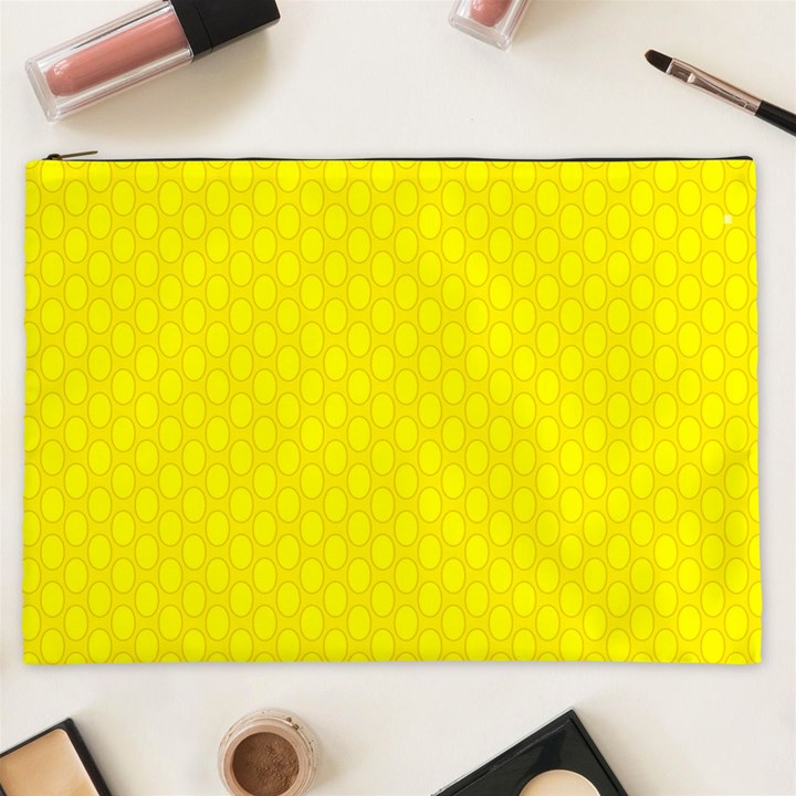 Soft Pattern Yellow Cosmetic Bag (XXL)