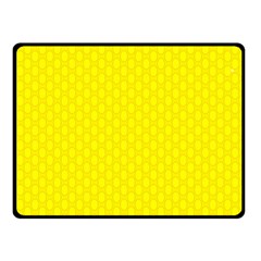 Soft Pattern Yellow Double Sided Fleece Blanket (small)  by PatternFactory