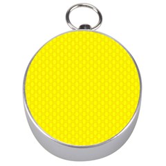 Soft Pattern Yellow Silver Compasses by PatternFactory