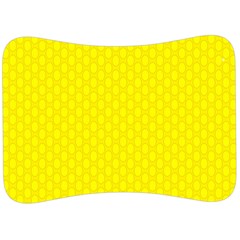 Soft Pattern Yellow Velour Seat Head Rest Cushion by PatternFactory