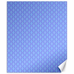 Soft Pattern Blue Canvas 8  X 10  by PatternFactory