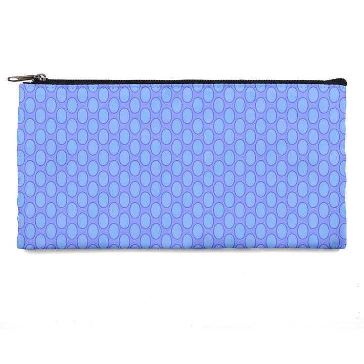 Soft Pattern Blue Pencil Case