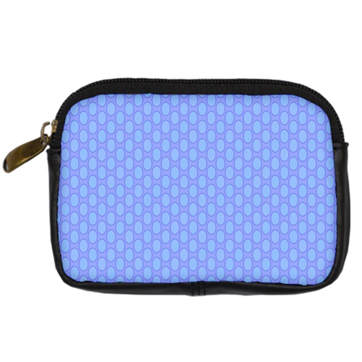 Soft Pattern Blue Digital Camera Leather Case