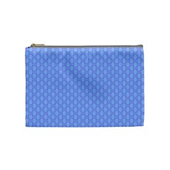 Soft Pattern Blue Cosmetic Bag (medium) by PatternFactory