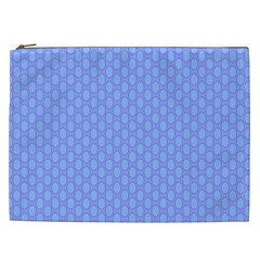 Soft Pattern Blue Cosmetic Bag (xxl) by PatternFactory