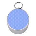 Soft Pattern Blue Mini Silver Compasses Front