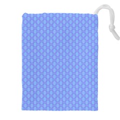 Soft Pattern Blue Drawstring Pouch (5xl) by PatternFactory