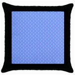 Soft Pattern Blue Throw Pillow Case (Black) Front