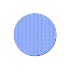 Soft Pattern Blue Magnet 3  (round) by PatternFactory