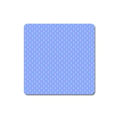 Soft Pattern Blue Square Magnet by PatternFactory