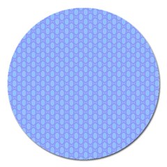 Soft Pattern Blue Magnet 5  (round) by PatternFactory