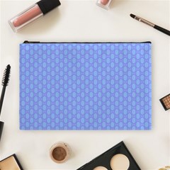 Soft Pattern Blue Cosmetic Bag (large) by PatternFactory