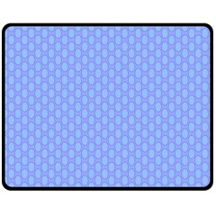 Soft Pattern Blue Double Sided Fleece Blanket (medium)  by PatternFactory