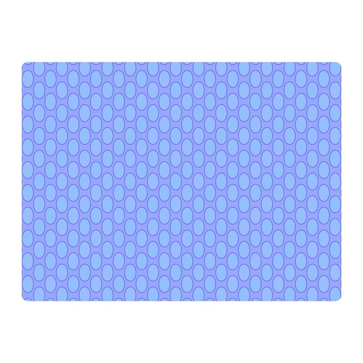 Soft Pattern Blue Double Sided Flano Blanket (Mini) 