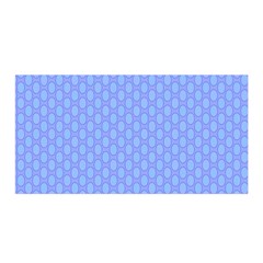 Soft Pattern Blue Satin Wrap by PatternFactory