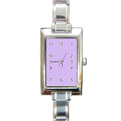 Soft Pattern Lilac Rectangle Italian Charm Watch by PatternFactory