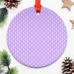 Soft Pattern Lilac Ornament (round) by PatternFactory