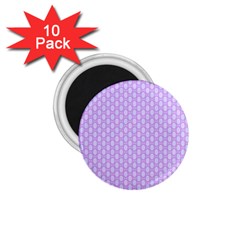 Soft Pattern Lilac 1 75  Magnets (10 Pack)  by PatternFactory