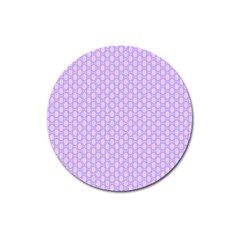 Soft Pattern Lilac Magnet 3  (round) by PatternFactory