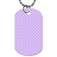 Soft Pattern Lilac Dog Tag (one Side) by PatternFactory