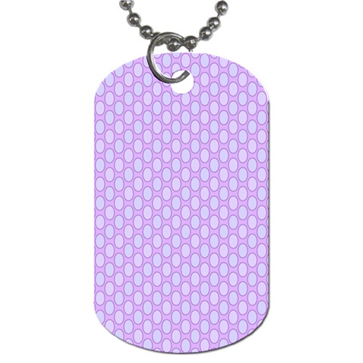 Soft Pattern Lilac Dog Tag (One Side)