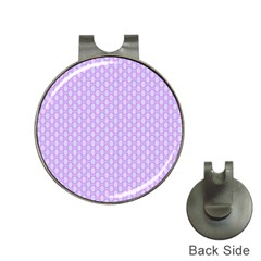 Soft Pattern Lilac Hat Clips With Golf Markers by PatternFactory