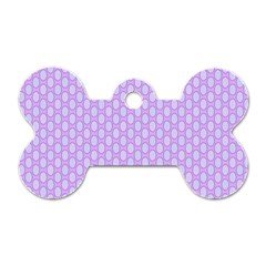 Soft Pattern Lilac Dog Tag Bone (two Sides) by PatternFactory