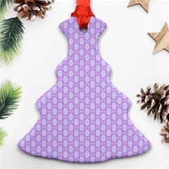 Soft Pattern Lilac Christmas Tree Ornament (two Sides) by PatternFactory