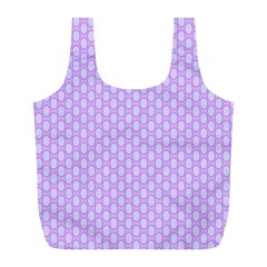 Soft Pattern Lilac Full Print Recycle Bag (l) by PatternFactory