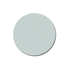 Soft Pattern Super Pastel Rubber Coaster (round)  by PatternFactory