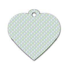 Soft Pattern Super Pastel Dog Tag Heart (one Side) by PatternFactory