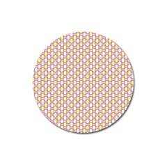 Soft Pattern Rose Magnet 3  (round) by PatternFactory