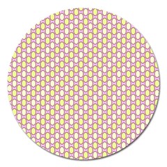 Soft Pattern Rose Magnet 5  (round) by PatternFactory