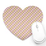 Soft Pattern Rose Heart Mousepads Front