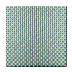 Soft Pattern Aqua Tile Coaster by PatternFactory