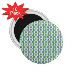 Soft Pattern Aqua 2.25  Magnets (10 pack) 