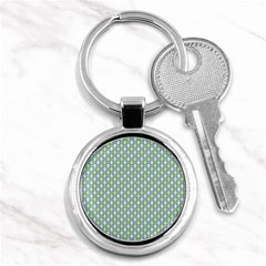 Soft Pattern Aqua Key Chain (round) by PatternFactory