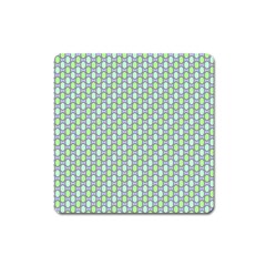 Soft Pattern Aqua Square Magnet by PatternFactory