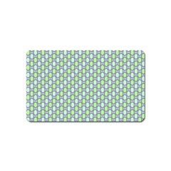 Soft Pattern Aqua Magnet (name Card) by PatternFactory