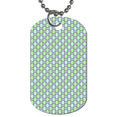 Soft Pattern Aqua Dog Tag (Two Sides)