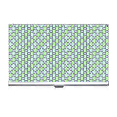 Soft Pattern Aqua Business Card Holder by PatternFactory