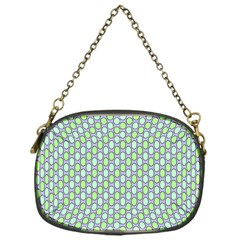 Soft Pattern Aqua Chain Purse (One Side)