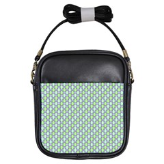 Soft Pattern Aqua Girls Sling Bag