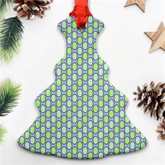 Soft Pattern Aqua Ornament (christmas Tree)  by PatternFactory