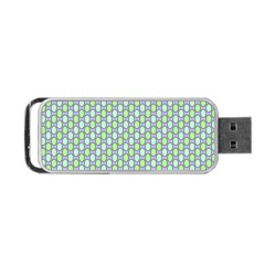 Soft Pattern Aqua Portable Usb Flash (two Sides) by PatternFactory