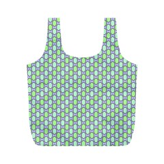 Soft Pattern Aqua Full Print Recycle Bag (M)