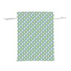 Soft Pattern Aqua Lightweight Drawstring Pouch (L)