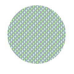 Soft Pattern Aqua Mini Round Pill Box (pack Of 3) by PatternFactory